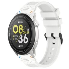 Per COROS Watch 22mm Cinturino in silicone con fibbia nera punteggiata (doppio colore + bianco)