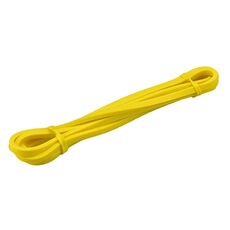 Fascia di resistenza in lattice per allenamento della forza, anello di resistenza per trazioni, anello assistito per yoga, fascia elastica, specifiche: 2080x4,5x6,4 mm, giallo