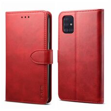 Per Samsung Galaxy A33 5G GUSSIM Custodia per telefono orizzontale in pelle a conchiglia (rossa)