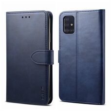 Per Samsung Galaxy A33 5G GUSSIM Custodia per telefono orizzontale in pelle a conchiglia (blu)