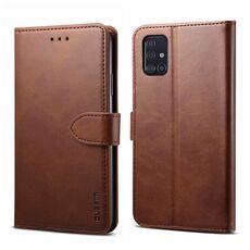 Per Samsung Galaxy A33 5G GUSSIM Custodia per telefono orizzontale in pelle a conchiglia (marrone)