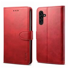 Per Samsung Galaxy A34 5G GUSSIM Custodia per telefono orizzontale in pelle a conchiglia (rossa)