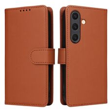 Per Samsung Galaxy S25 5G BETOPNICE BN-005 2 in 1 Custodia staccabile in vera pelle (marrone)