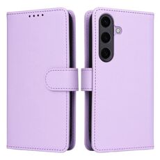 Per Samsung Galaxy S25+ 5G BETOPNICE BN-005 2 in 1 Custodia staccabile in vera pelle (viola chiaro)