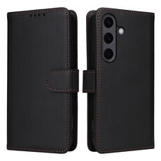 Per Samsung Galaxy S25+ 5G BETOPNICE BN-005 2 in 1 Custodia staccabile in vera pelle (nero)