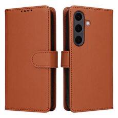 Per Samsung Galaxy S25+ 5G BETOPNICE BN-005 2 in 1 Custodia staccabile in vera pelle (marrone)