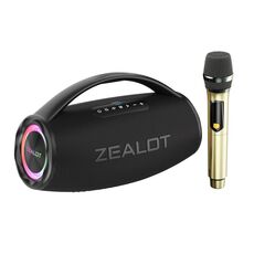 Zealot S97M 80W Altoparlante Bluetooth RGB portatile per esterni con microfono (nero)
