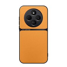 Per Redmi 14C 4G Custodia per telefono antiurto magnetica in pelle Litchi a copertura totale (giallo)