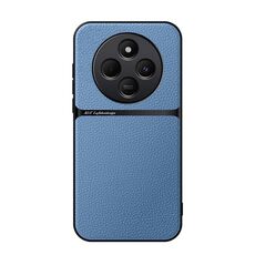 Per Redmi 14C 4G Custodia per telefono antiurto magnetica in pelle Litchi a copertura totale (blu)