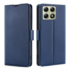 Per Xiaomi 14T 5G Custodia per telefono in pelle con fibbia laterale ultra sottile e flip orizzontale (blu)