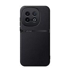 Per vivo iQOO 13 Custodia per telefono antiurto magnetica in pelle Litchi con copertura completa (nera)