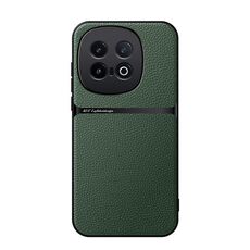 Per vivo iQOO 13 Custodia per telefono antiurto magnetica in pelle Litchi con copertura completa (verde)