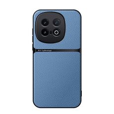 Per vivo iQOO 13 Custodia per telefono antiurto magnetica in pelle Litchi con copertura completa (blu)