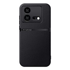 Per vivo iQOO Neo8 / iQOO Neo8 Pro Custodia per telefono antiurto magnetica in pelle Litchi a copertura totale (nera)