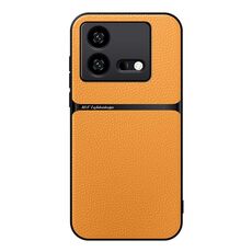 Per vivo iQOO Neo8 / iQOO Neo8 Pro Custodia per telefono antiurto magnetica in pelle Litchi a copertura totale (giallo)