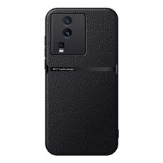 Per vivo iQOO Neo7 / iQOO Neo7 SE Custodia per telefono antiurto magnetica in pelle Litchi a copertura totale (nera)