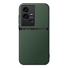 Per vivo iQOO 11 Pro Custodia per telefono antiurto magnetica in pelle Litchi con copertura completa (verde)