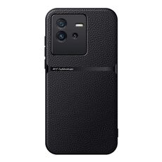 Per vivo iQOO Neo6 / iQOO Neo6 SE Custodia per telefono antiurto magnetica in pelle Litchi a copertura totale (nera)