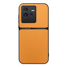 Per vivo iQOO Neo6 / iQOO Neo6 SE Custodia per telefono antiurto magnetica in pelle Litchi a copertura totale (giallo)