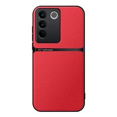 Per vivo S16 / S16 Pro Custodia per telefono antiurto magnetica in pelle Litchi a copertura totale (rossa)