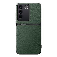 Per vivo S16 / S16 Pro Custodia per telefono antiurto magnetica in pelle Litchi a copertura totale (verde)