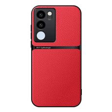 Per vivo S17 / S17 Pro Custodia per telefono antiurto magnetica in pelle Litchi a copertura totale (rossa)