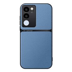 Per vivo S17 / S17 Pro Custodia per telefono antiurto magnetica in pelle Litchi a copertura totale (blu)