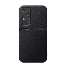 Per vivo S18 / vivo V30 Custodia per telefono antiurto magnetica in pelle Litchi a copertura totale (nera)