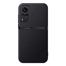 Per vivo X60 Custodia per telefono antiurto magnetica in pelle Litchi con copertura completa (nera)