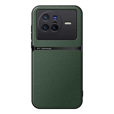 Per vivo X80 Custodia per telefono antiurto magnetica in pelle Litchi con copertura completa (verde)