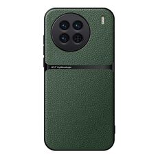 Per vivo X90 Custodia per telefono antiurto magnetica in pelle Litchi con copertura completa (verde)