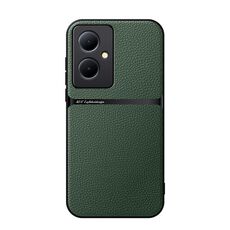 Per vivo Y78+ Custodia per telefono antiurto magnetica in pelle Litchi con copertura totale (verde)