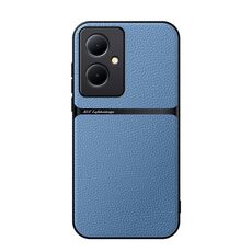Per vivo Y78+ Custodia per telefono antiurto magnetica in pelle Litchi con copertura completa (blu)
