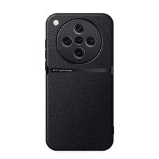Per OPPO Find X8 Pro Custodia per telefono antiurto magnetica in pelle Litchi con copertura totale (nera)