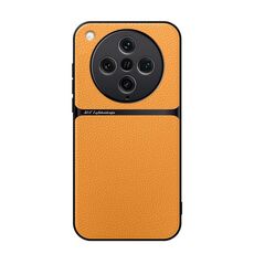 Per OPPO Find X8 Pro Custodia per telefono antiurto magnetica in pelle Litchi con copertura totale (giallo)