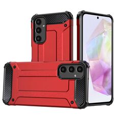 Per Samsung Galaxy S24 FE 5G Custodia per telefono ibrida in TPU per PC Magic Armor (rosso)