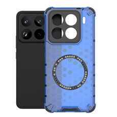 Per Xiaomi 15 Pro Honeycomb Anello Magnetico Antiurto Custodia per Telefono (Blu)