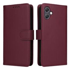 Per Samsung Galaxy A06 4G BETOPNICE BN-005 2 in 1 Custodia staccabile in vera pelle (rosso vino)
