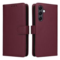 Per Samsung Galaxy A16 5G BETOPNICE BN-005 2 in 1 Custodia staccabile in vera pelle (rosso vino)