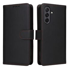 Per Samsung Galaxy A26 5G BETOPNICE BN-005 2 in 1 Custodia staccabile in vera pelle (nero)