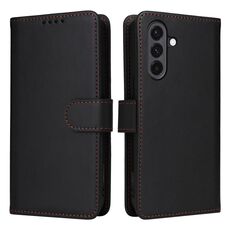 Per Samsung Galaxy A36 5G BETOPNICE BN-005 2 in 1 Custodia staccabile in vera pelle (nero)