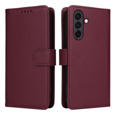 Per Samsung Galaxy A36 5G BETOPNICE BN-005 2 in 1 Custodia staccabile in vera pelle (rosso vino)