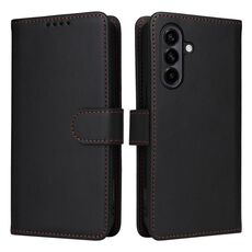 Per Samsung Galaxy A56 5G BETOPNICE BN-005 2 in 1 Custodia staccabile in vera pelle (nero)