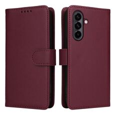 Per Samsung Galaxy A56 5G BETOPNICE BN-005 2 in 1 Custodia staccabile in vera pelle (rosso vino)