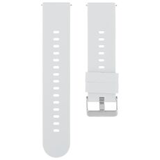 Cinturino per orologio in silicone con fibbia in acciaio tinta unita da 18 mm (Starlight)