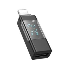 Adattatore per display Borofone BV25A da 8 pin maschio a tipo C femmina (nero)