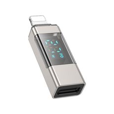 Adattatore per schermo Borofone BV25A da 8 pin maschio a tipo C femmina (grigio)