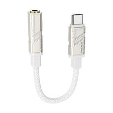 Convertitore audio digitale Borofone BV23 da 15 cm tipo C a 3,5 mm Dignity (bianco)