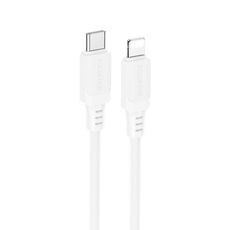 Borofone BX115 Lotto PD27W Cavo di ricarica rapida da tipo C a 8 pin, lunghezza: 1 m (bianco)