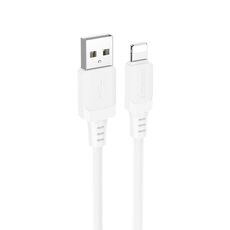 Borofone BX115 Lotto Cavo di ricarica USB 2.4A a 8 pin, lunghezza: 1 m (bianco)